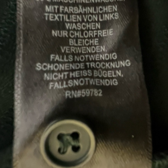 Adrianna Papell Forest/Dark Green V-Neck Long Sleeve Blouse Top Tunic - Sz Med - Picture 10 of 11